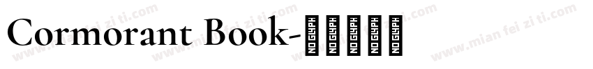 Cormorant Book字体转换